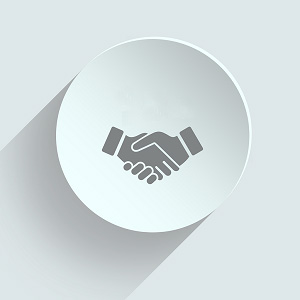 Handshake icon indicating cooperation